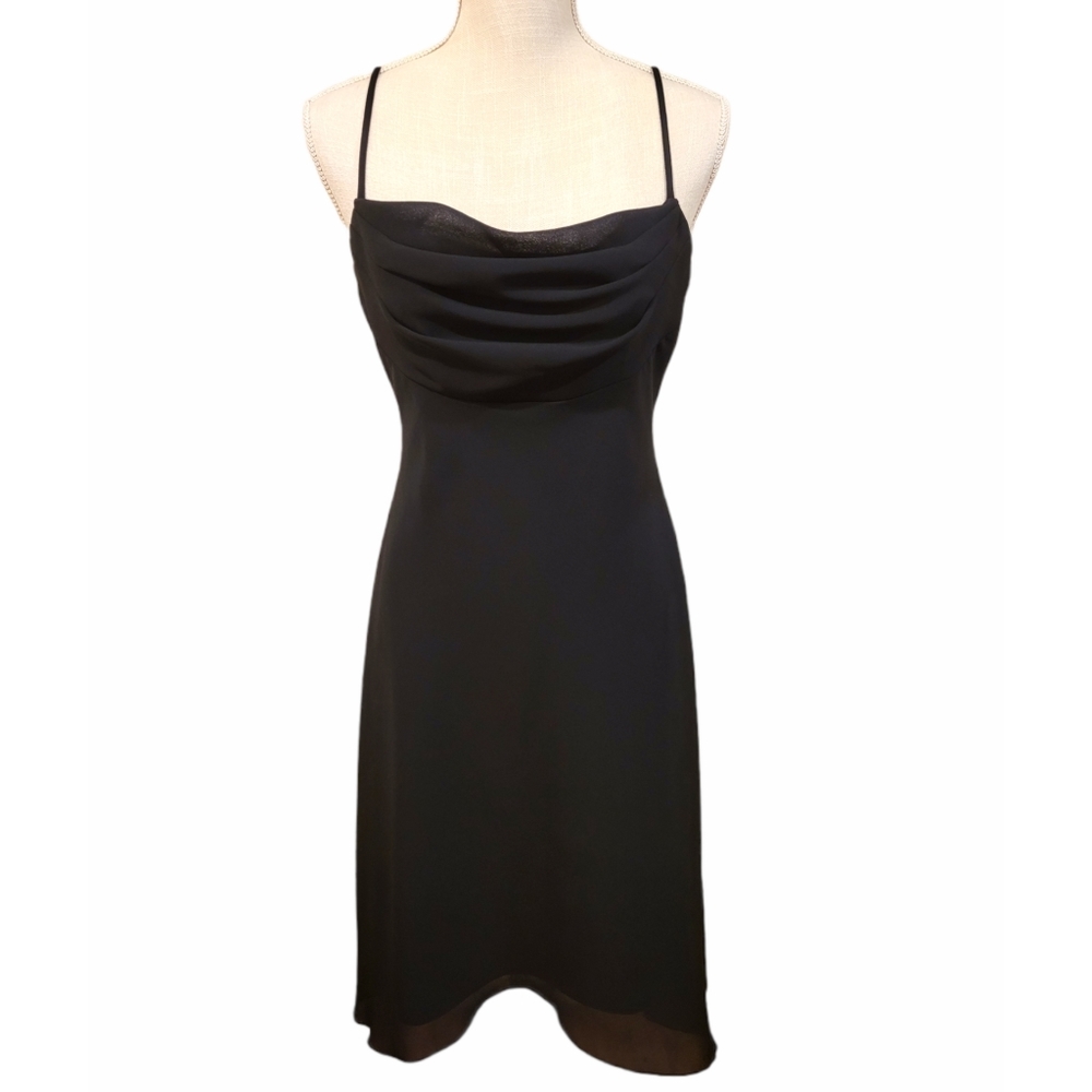 Vintage 80s Lori Ann Petite Montreal Black Size 10 Women's Dress